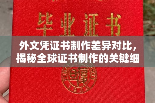 宁洱外文凭证书制作差异对比，揭秘全球证书制作的关键细节